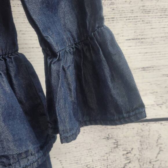 Crazy 8 Blue Ruffle Dress Size 3T - Picture 3 of 7